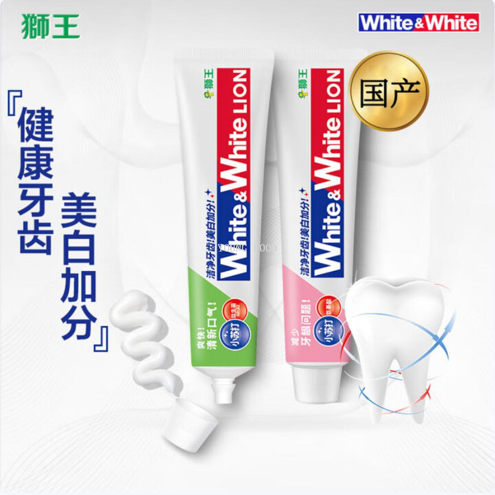 Free shipping! Lion King Baking Soda White Toothpaste Grapefruit 120g Elegant Gentleman Fluoride Anti-moth White Stain Remover Specification image
