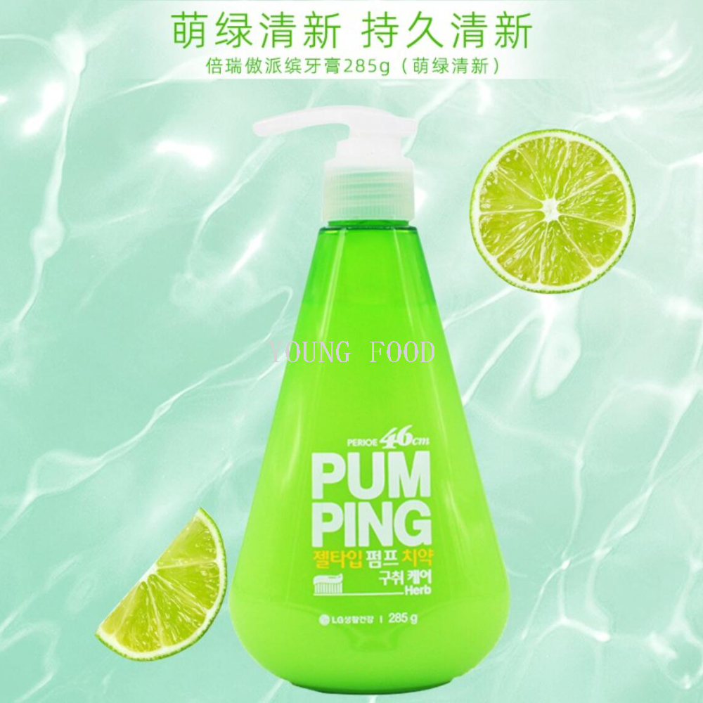 Free shipping! Korean LG Beyonao Pai Bin Pressive Toothpaste 285g Mint Deep Herbal Flavor Oral Cleansing Item Picture