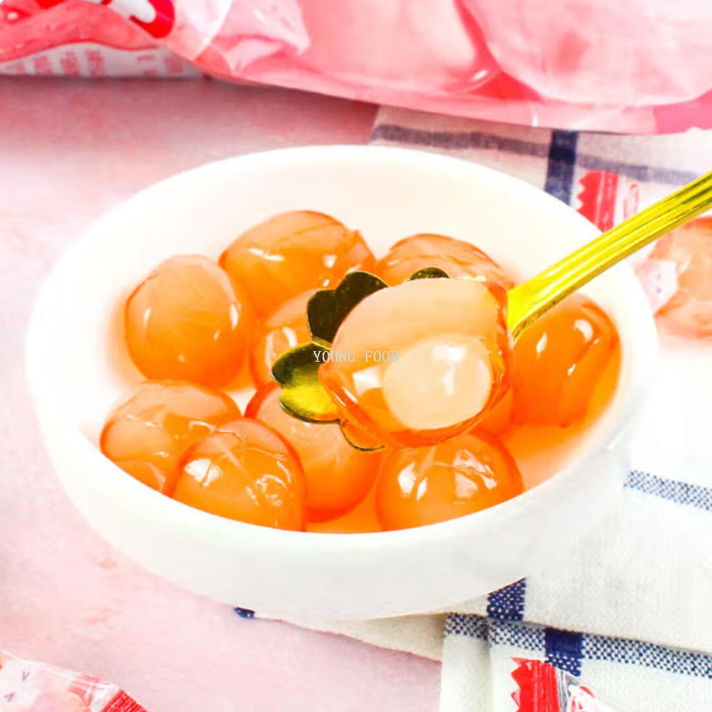 Free shipping! Xinqi Tian 3D Peeled Gummy Candies 75g, fun peeled texture, rich fruit flavor, a satisfying snack Specification image