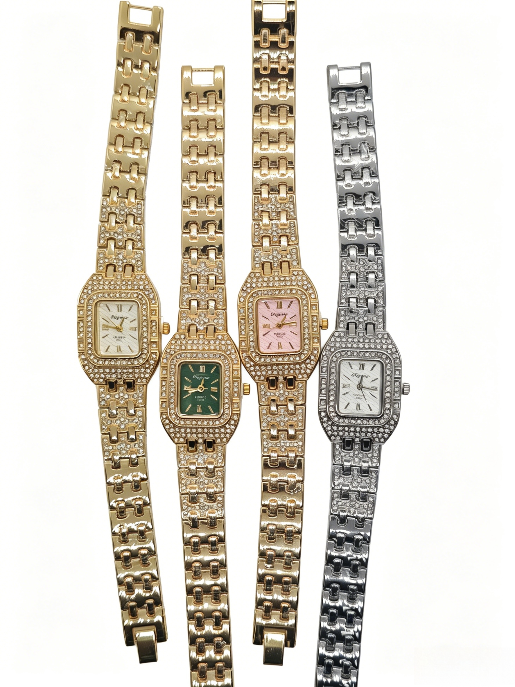 The watch manufacturer's diamond-encrusted, gold, silver, green, white, black and quartz watches are fashionable, trendy and classic designs, as well as couple clothing and accessory watches thumbnail