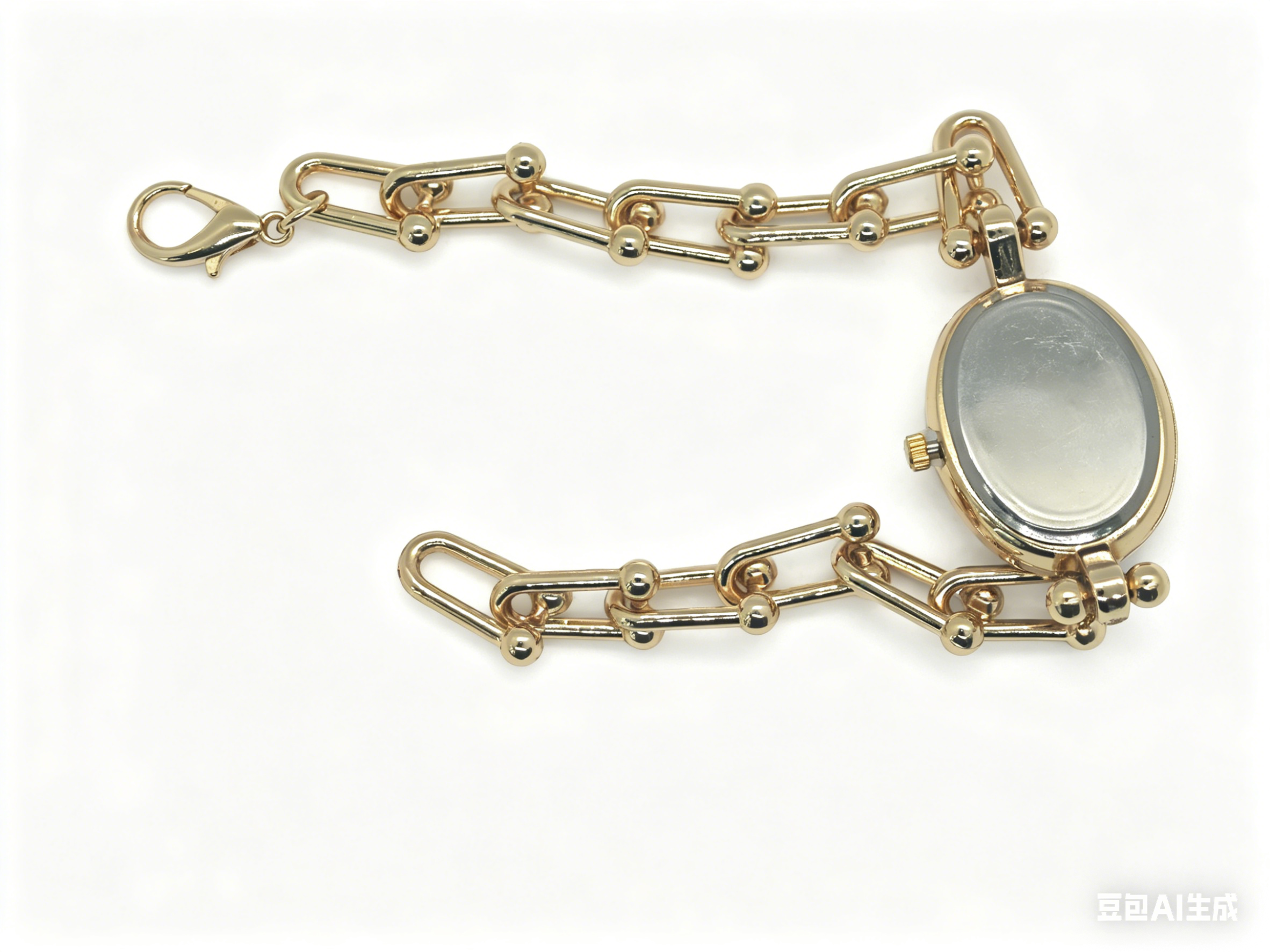 A quartz watch with a five-color oval dial set with diamonds, gold and silver from a watch manufacturer, featuring a fashionable and classic design, is suitable for couple clothing accessories Application Scenario