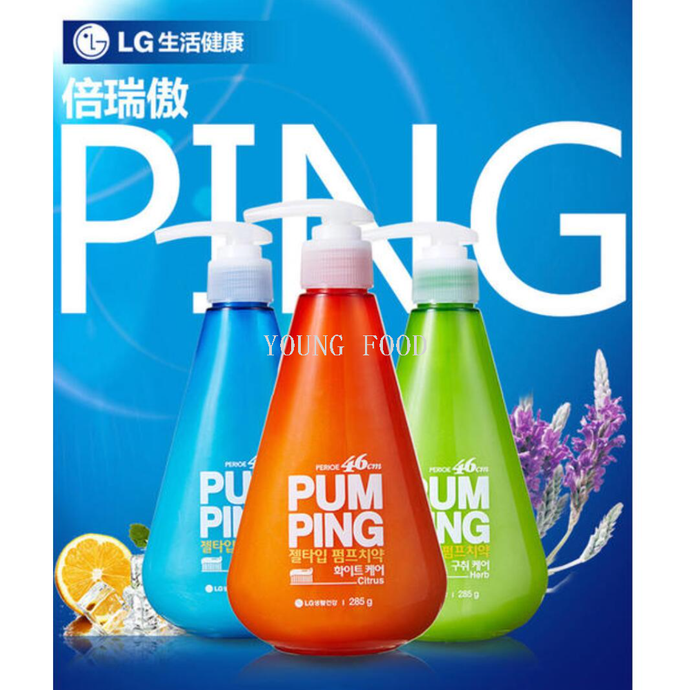 Free shipping! Korean LG Beyonao Pai Bin Pressive Toothpaste 285g Mint Deep Herbal Flavor Oral Cleansing Specification image