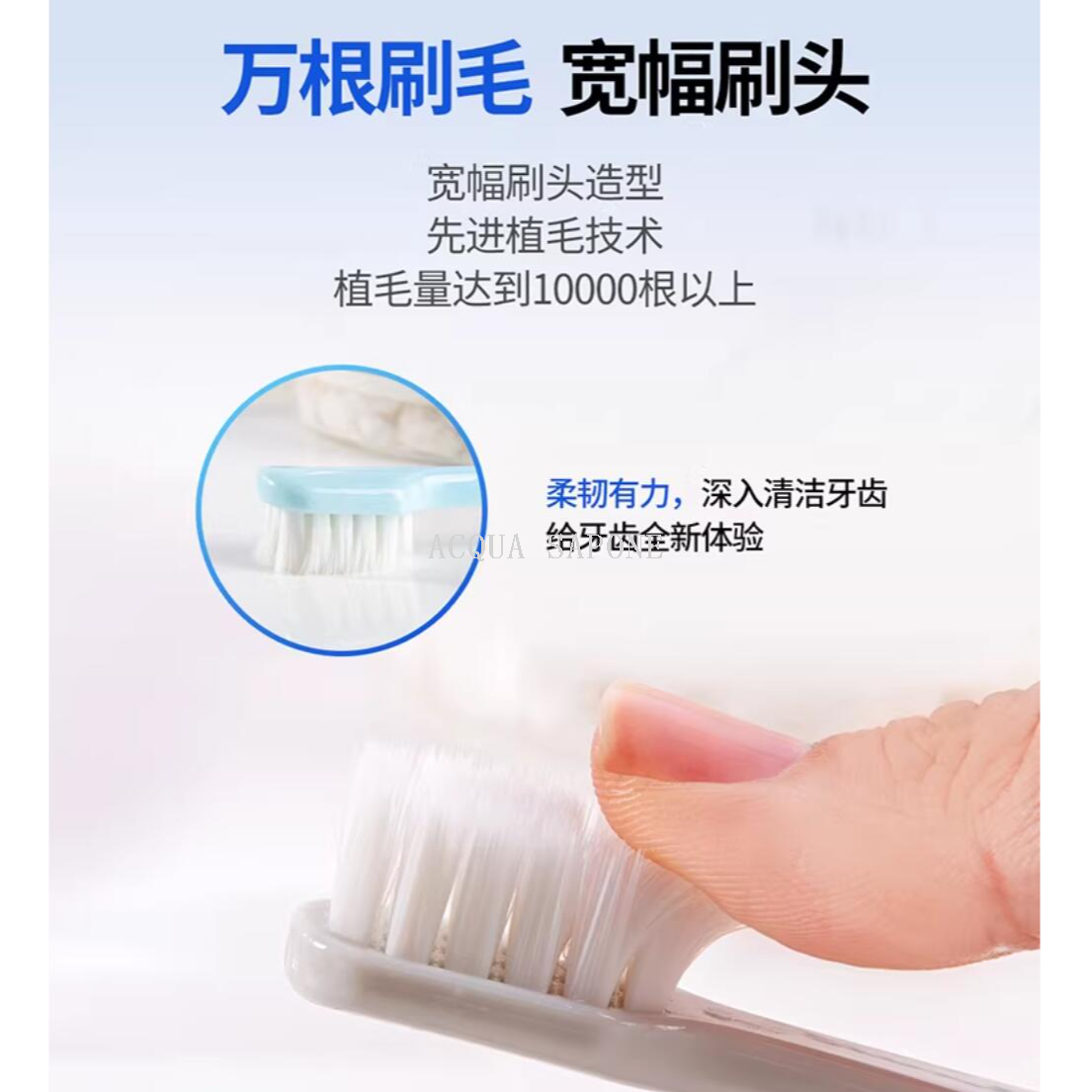 Free shipping! 4 pieces of British imported Comasson flexible gum care toothbrushes, soft as silk, caring for gums in bulk Item Picture