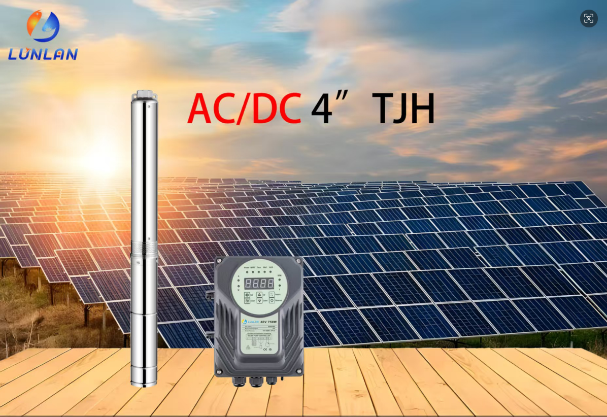 LUNLAN Solar AC/DC TJH 130M AC/DC brushless Water Pump Solar water Pump Irrigation System