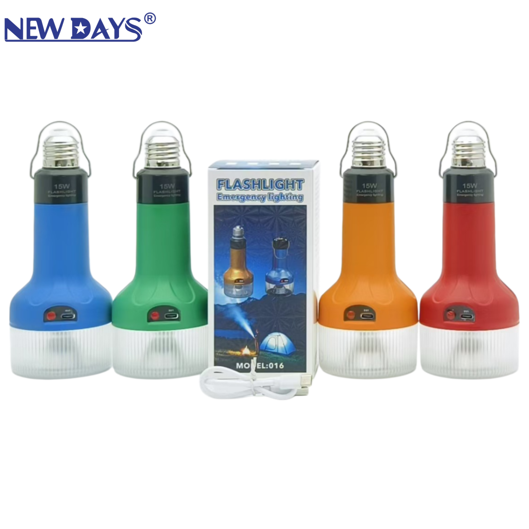 NEWDAYS brand cross border new led eye care camping light, ahorro de energía y ahorro de energía luz de destellos, luz de emergencia recargable USB al aire libre con luz de emergencia de mano luz de camping
