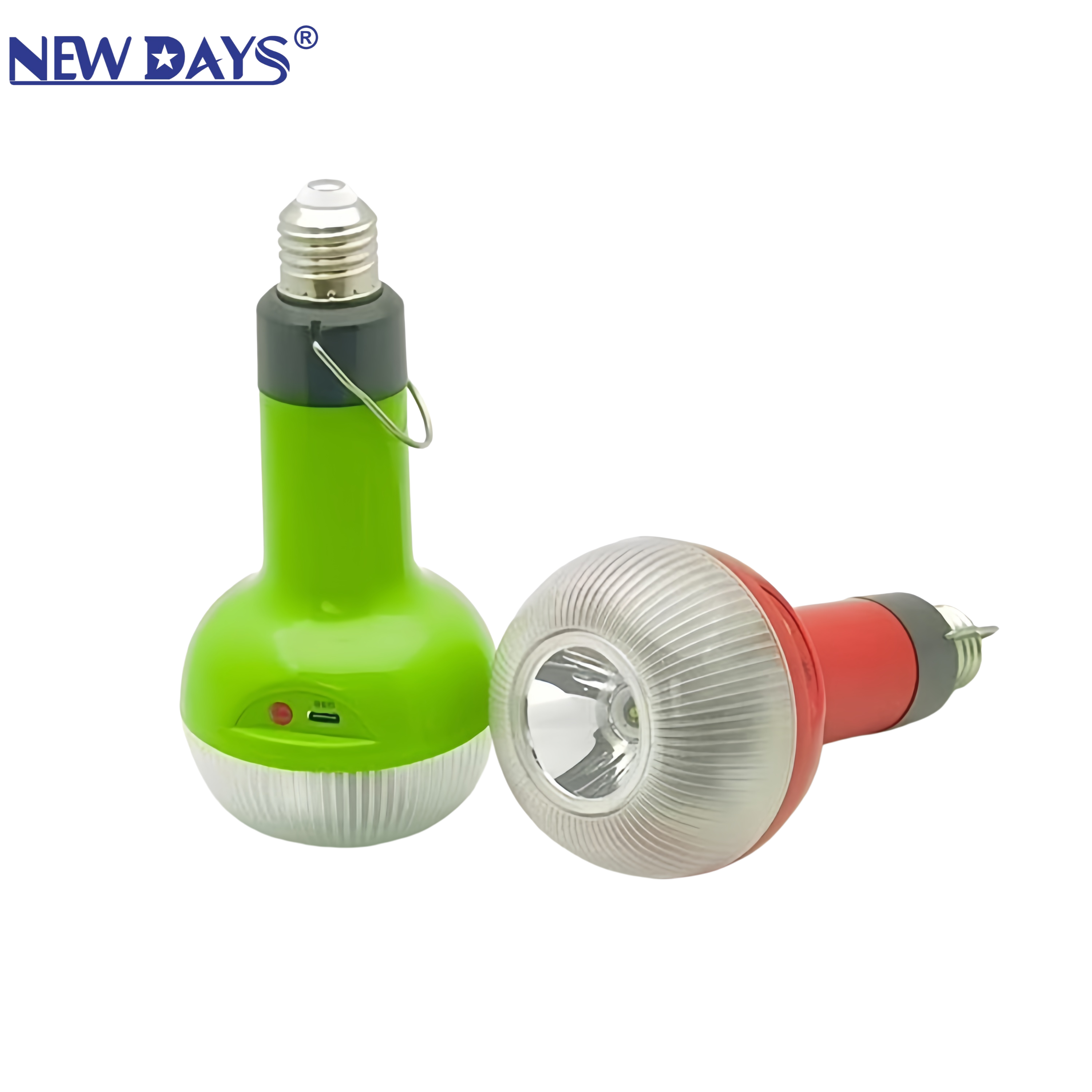 NEWDAYS brand cross-border new led eye-protecting flashlight camping lamp, energy-saving and power-saving high-brightness lighting lamp, outdoor USB charging emergency light, emergency light camping lamp Item Picture