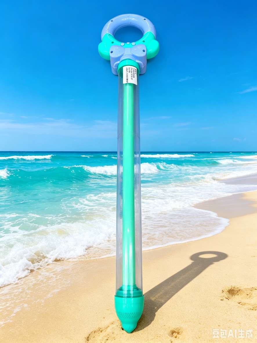Doughnut pull ring pull-out water gun, children's large-capacity water cannon, summer water play, water fight, drifting toy Item Picture