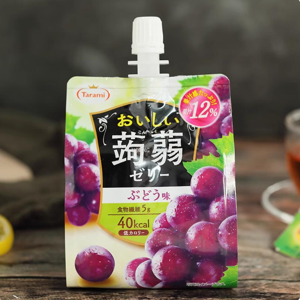 Free shipping! Tarami Konjac Fruit-flavored Sucking Jelly 150g, with a sweet, smooth and refreshing fruit-flavored taste, satisfying your cravings without any burden details Picture