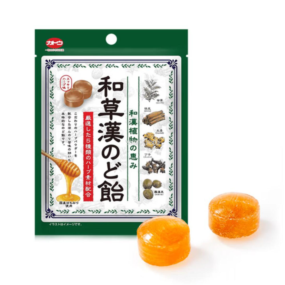 Free shipping! 51g imported hard candy in individual packaging, Japanese kudzu fruit and grass Chinese original flavor throat lozenges Item Picture