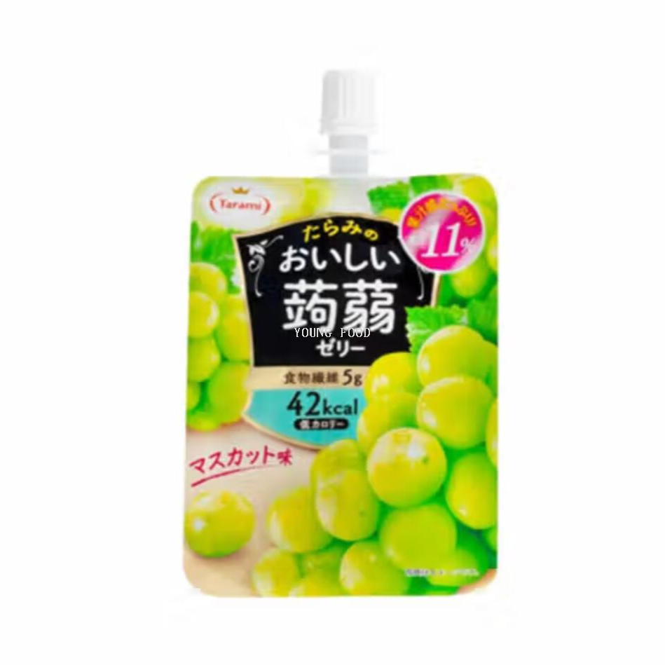 Free shipping! Tarami Konjac Fruit-flavored Sucking Jelly 150g, with a sweet, smooth and refreshing fruit-flavored taste, satisfying your cravings without any burden Specification image