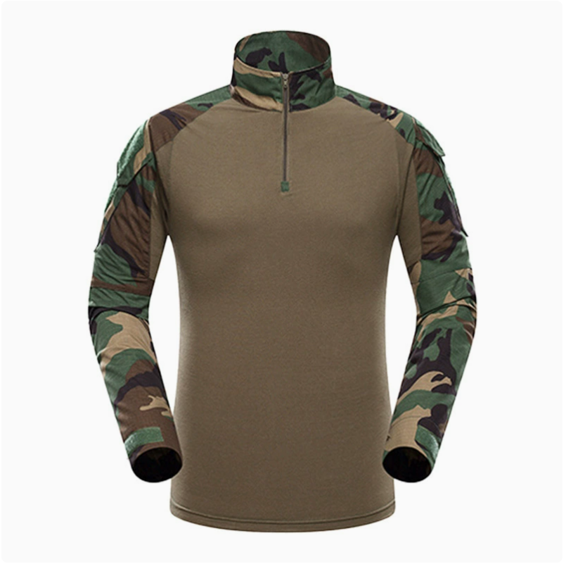 Breathable and wear-resistant G2 Frog suit moisture-wicking top, men's long-sleeved outdoor training frog suit CP camouflage tactical suit Specification image