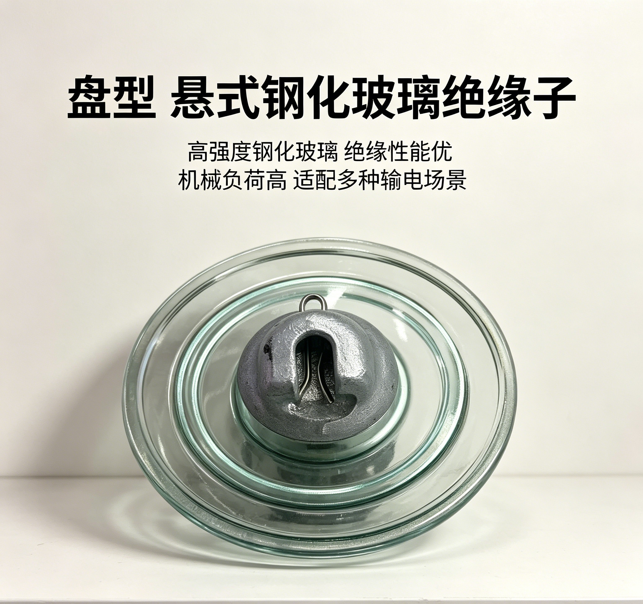 标准型悬式玻璃绝缘子U40 高压线路用瓷质绝缘子 耐污防雷型悬式绝缘子