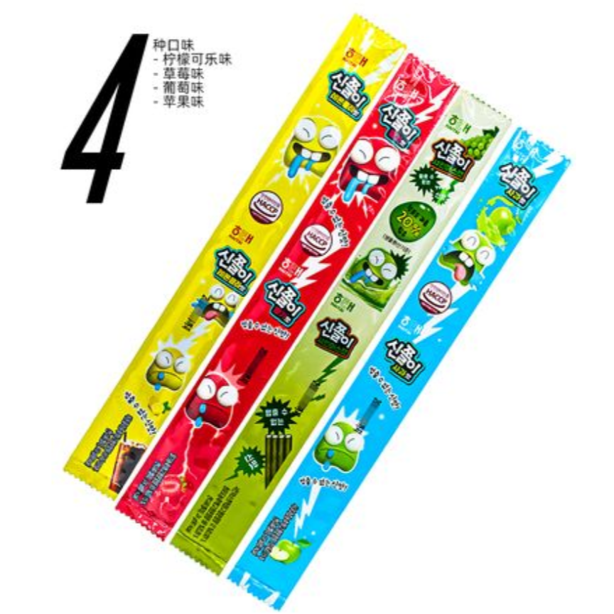 Free shipping! Korean imported Haitai lemon Cola long soft candy 24g children's snack candy, sweet and sour, chewy Application Scenario