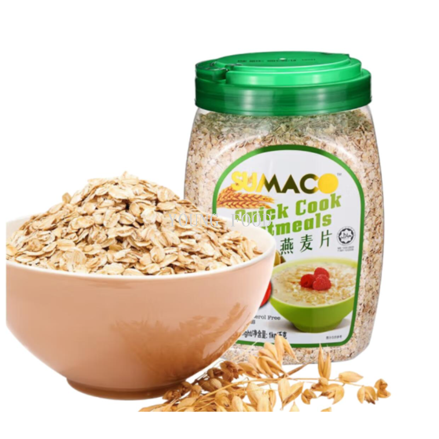 Free shipping! Malaysian imported Sumago ready-to-eat oatmeal 1-1.2kg quick-cooking breakfast snack Item Picture