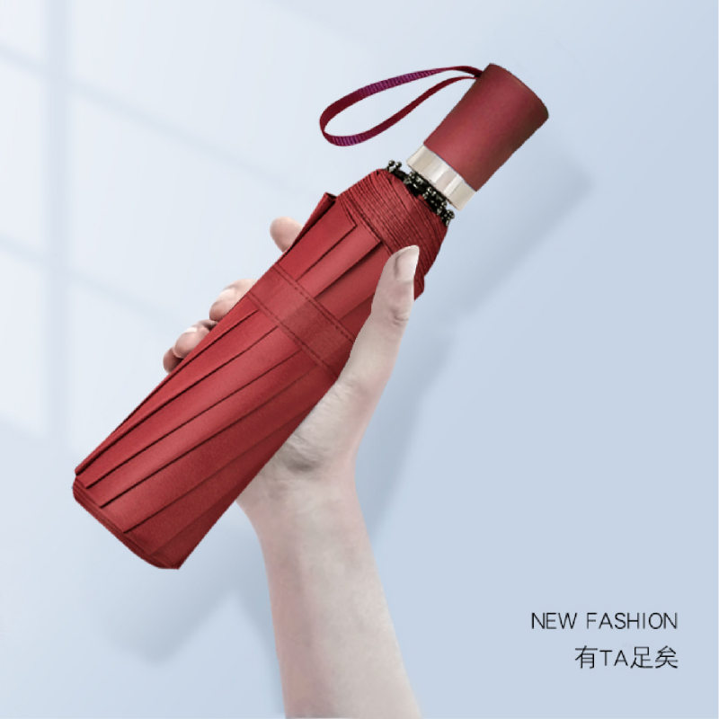 Hengdun Black rubber sun Protection folding Umbrella UPF50 + UV-resistant portable pocket umbrella, unisplendour, all-weather and all-weather, reinforced wind-resistant commuting sunshade, available in multiple colors, wholesale and customization available
