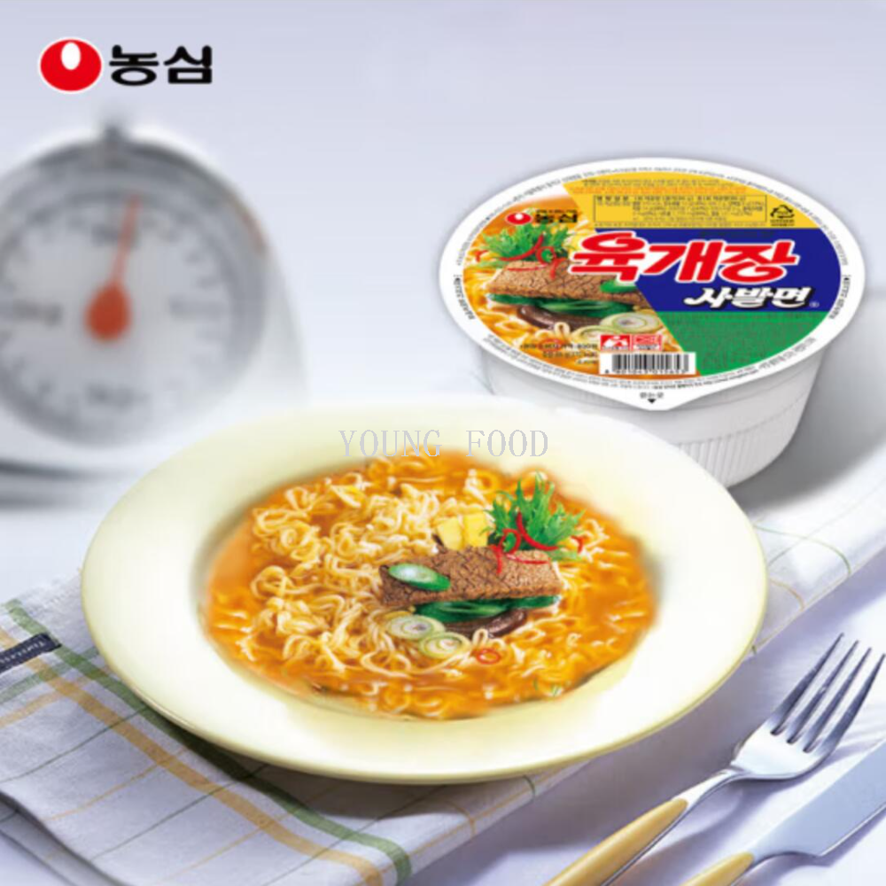 Free shipping! Korean imported Nongshim beef-flavored small bowl noodles 86g instant noodles, fast food, instant noodles, and snack food Item Picture