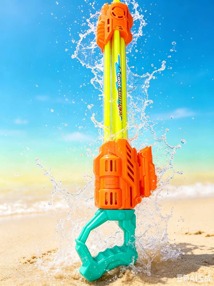 "Water Fight Divine Inscription!" The orange-green mecha Wind multi-barrel water cannon has an extremely powerful range detail image 3