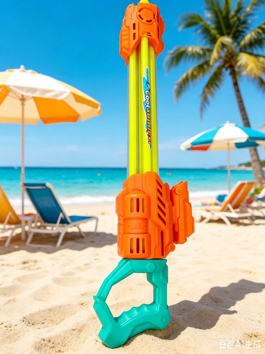 "Water Fight Divine Inscription!" The orange-green mecha Wind multi-barrel water cannon has an extremely powerful range Application Scenario