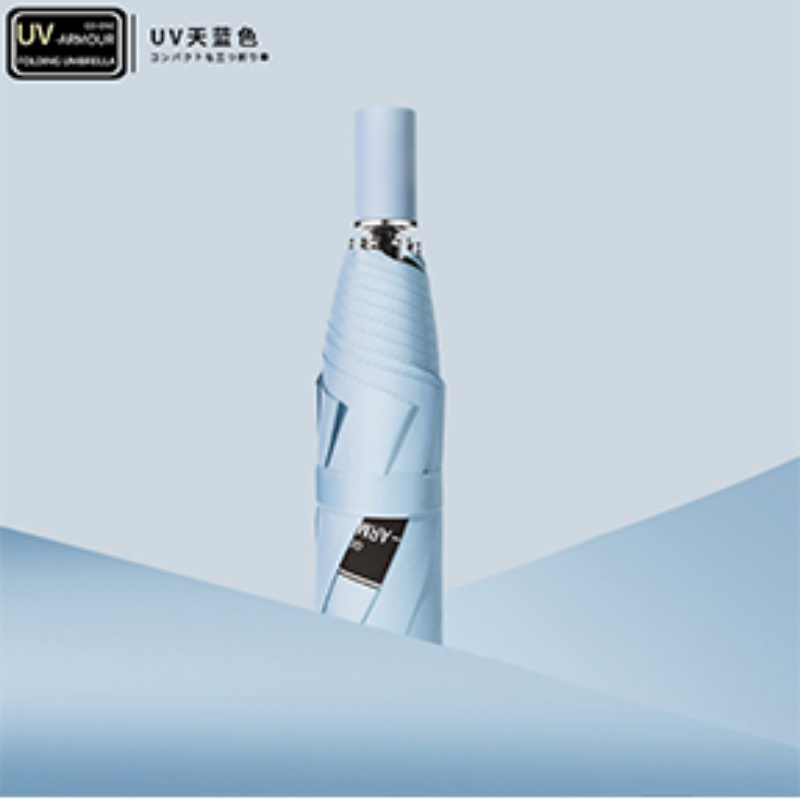 Hengdun black rubber coated simple UV sun protection umbrella, UV protection three-fold umbrella, ultra-light portable pocket umbrella, all-weather and all-weather, reinforced umbrella frame, wind-resistant umbrella, unisex, multiple colors available, wholesale and customization available Application Scenario