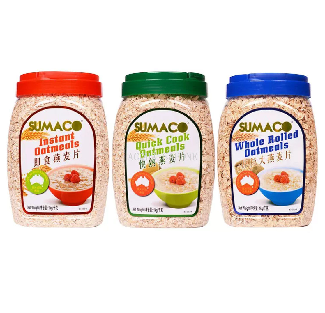 Free shipping! Malaysian imported Sumago ready-to-eat oatmeal 1-1.2kg quick-cooking breakfast snack