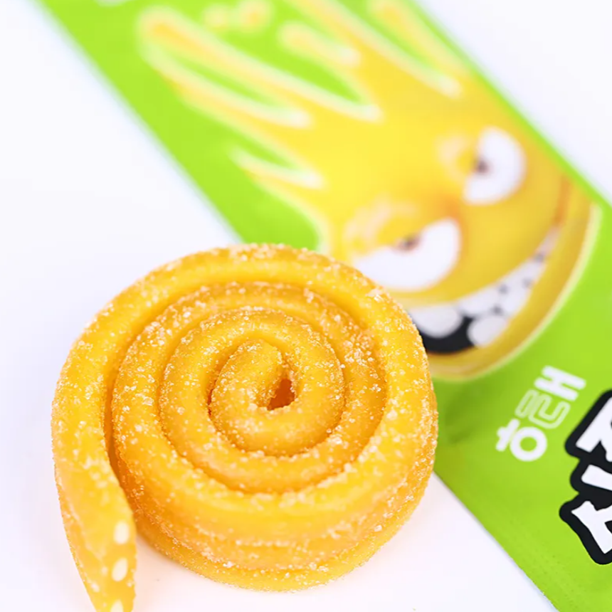 Free shipping! Korean imported Haitai lemon Cola long soft candy 24g children's snack candy, sweet and sour, chewy Specification image