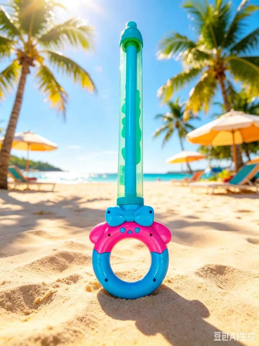 Color rosa azul juego de colores lindo conejo cañón de agua juguete de burbuja de agua de bebé pull-pull gran capacidad pistola de agua de tiro largo detail image 5