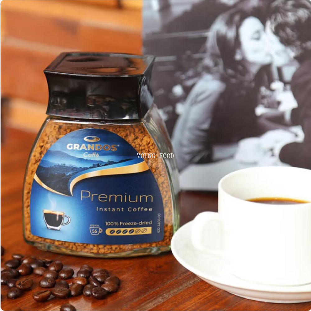 Free shipping! 100g of German imported Grant Berim freeze-dried instant coffee, Harrow, for daily beverage brewing details Picture