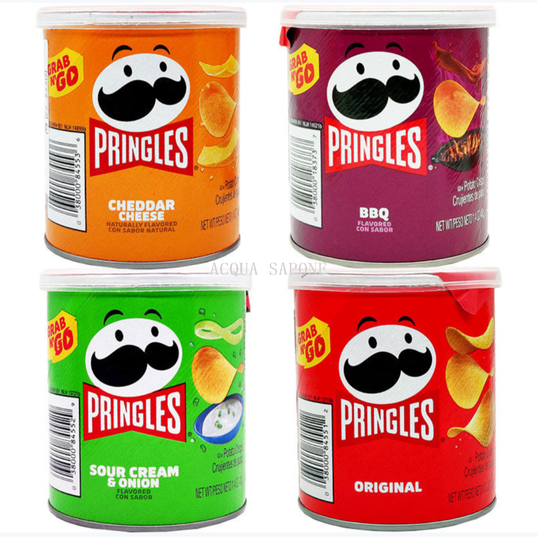 Free shipping! American Pringles Sour Cream Onion-flavored Potato Chips 40g puffed food, Crispy and classic cylindrical Specification image