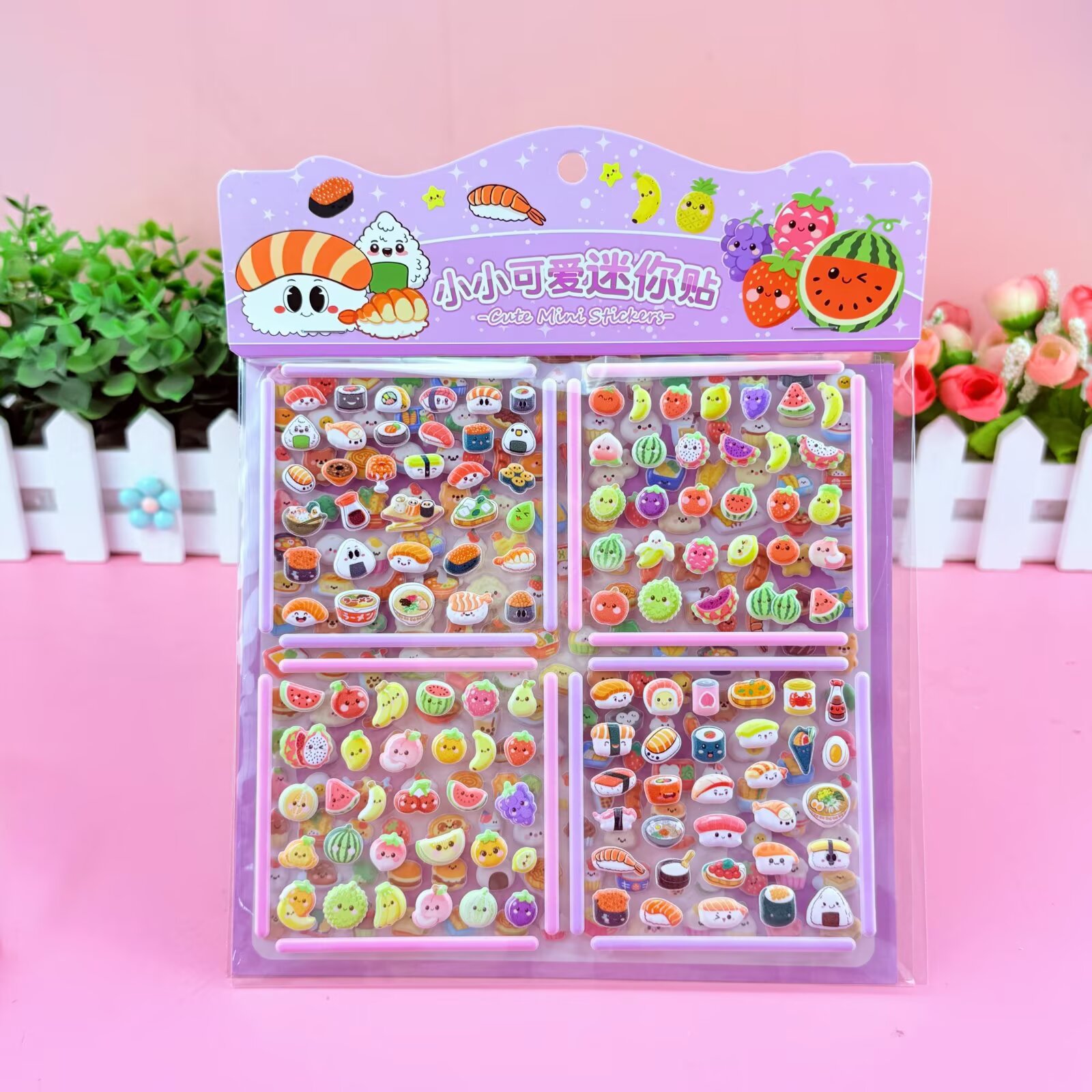 Cute little nose bubble double-layer decorative stickers, cartoon 3D stereoscopic foam stickers, diary material bubble stickers Application Scenario