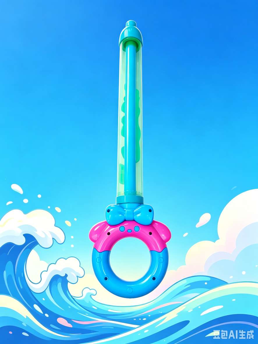 Color rosa azul juego de colores lindo conejo cañón de agua juguete de burbuja de agua de bebé pull-pull gran capacidad pistola de agua de tiro largo details Picture
