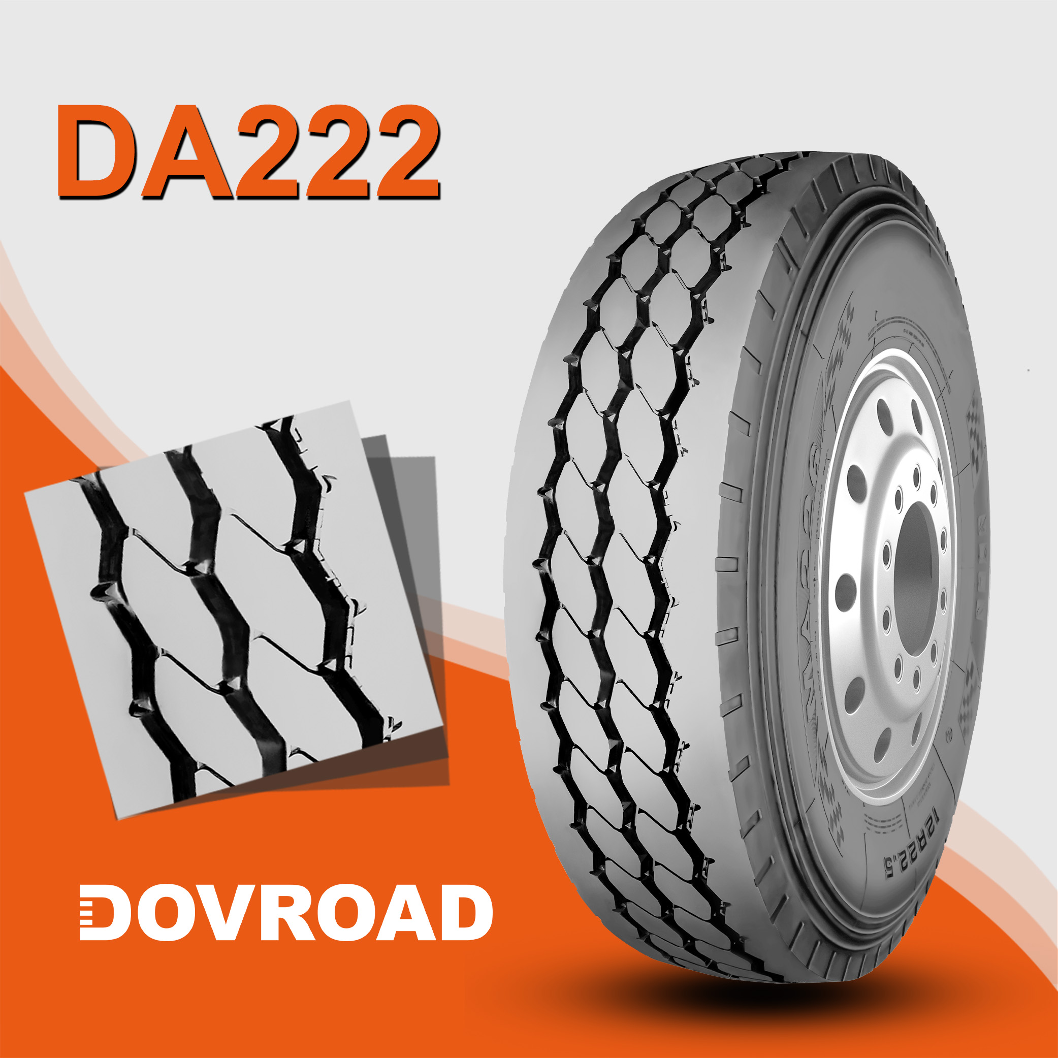 12.00R20 DA222 耐磨四季通用型 强抓地力 汽车轮胎 价格面议