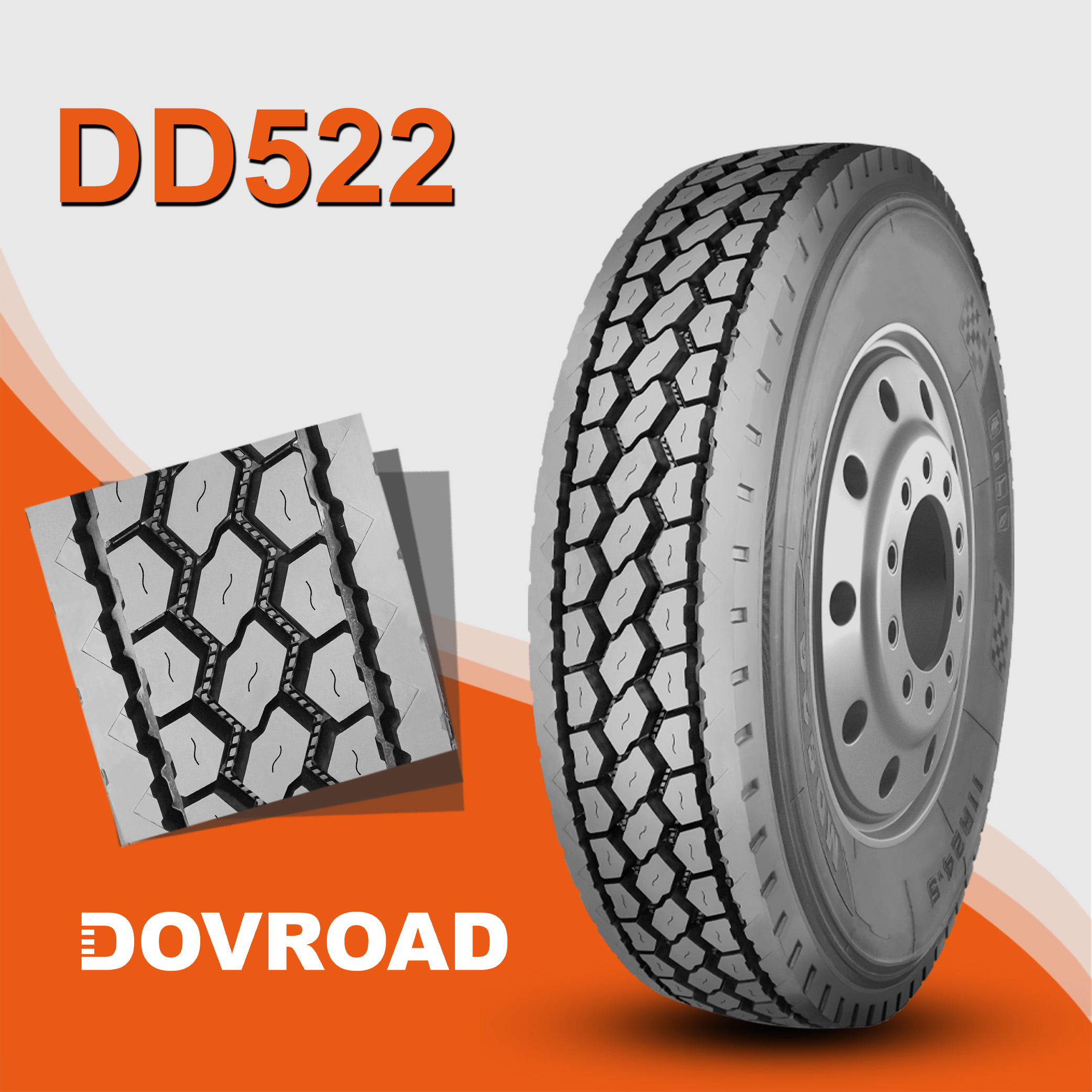 11R24.5 DD522 耐磨四季通用型 强抓地力 汽车轮胎 价格面议