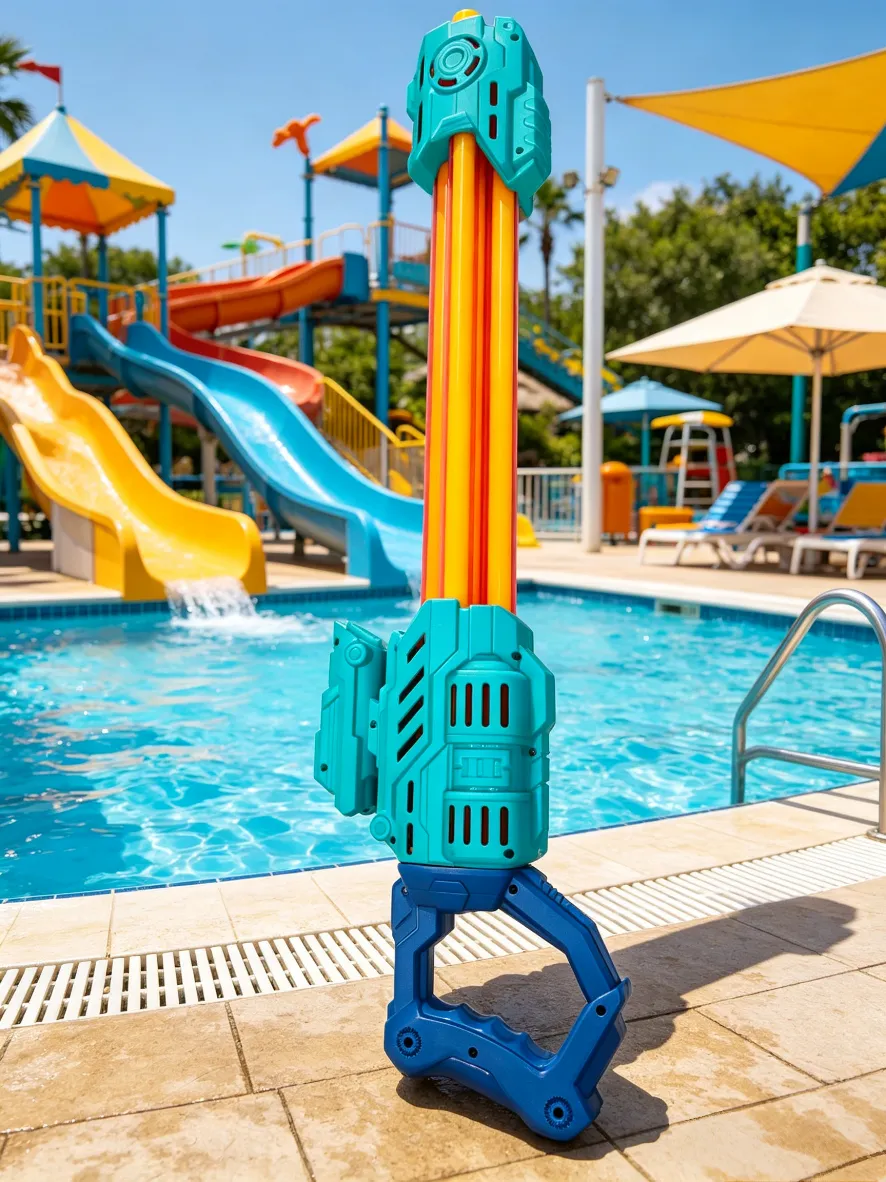 Children's multi-tube pull-out water cannon, water gun, summer swimming pool water fight magic tool, large-capacity long-range water play toy detail image 4