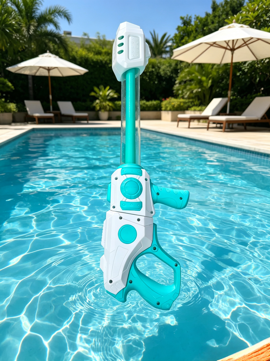 Children's pull-out water cannon and water gun, a perfect tool for summer swimming pool water fights, a large-capacity and long-range water play toy detail image 2