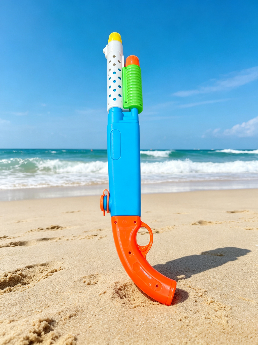 Children's pull-out water gun, a perfect tool for summer pool water fights, a large-capacity and long-range water play toy detail image 4