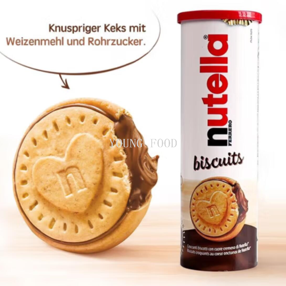 Free shipping! German Ferrero Nutella Chocolate Hazelnut Paste Sandwich Cookie 166g Classic combination snack details Picture