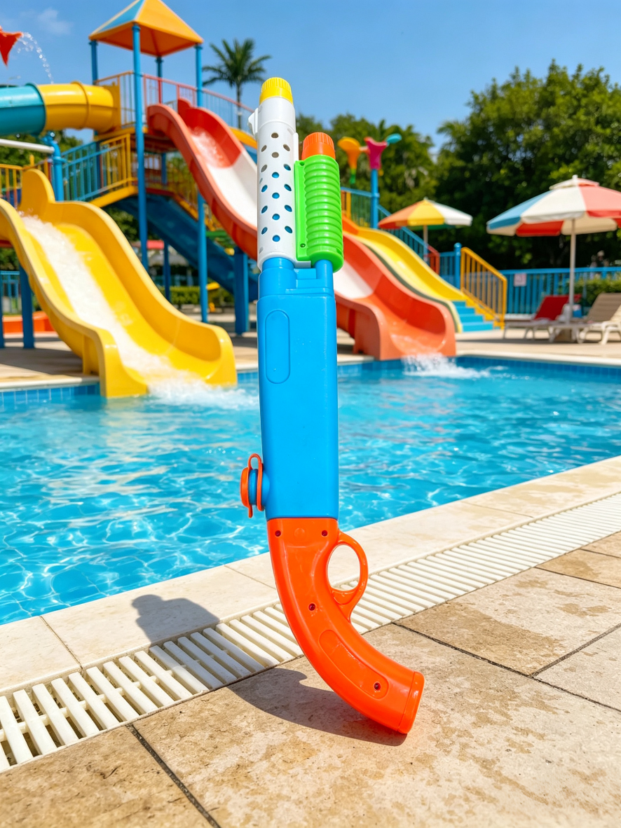 Children's pull-out water gun, a perfect tool for summer pool water fights, a large-capacity and long-range water play toy Application Scenario