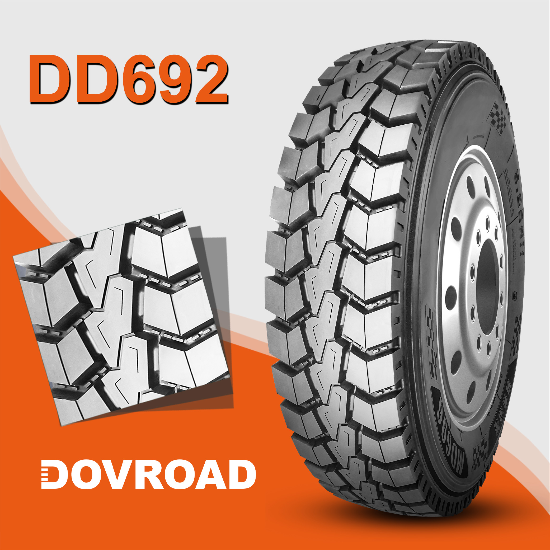 13R22.5 DD692 耐磨四季通用型 强抓地力 汽车轮胎 价格面议