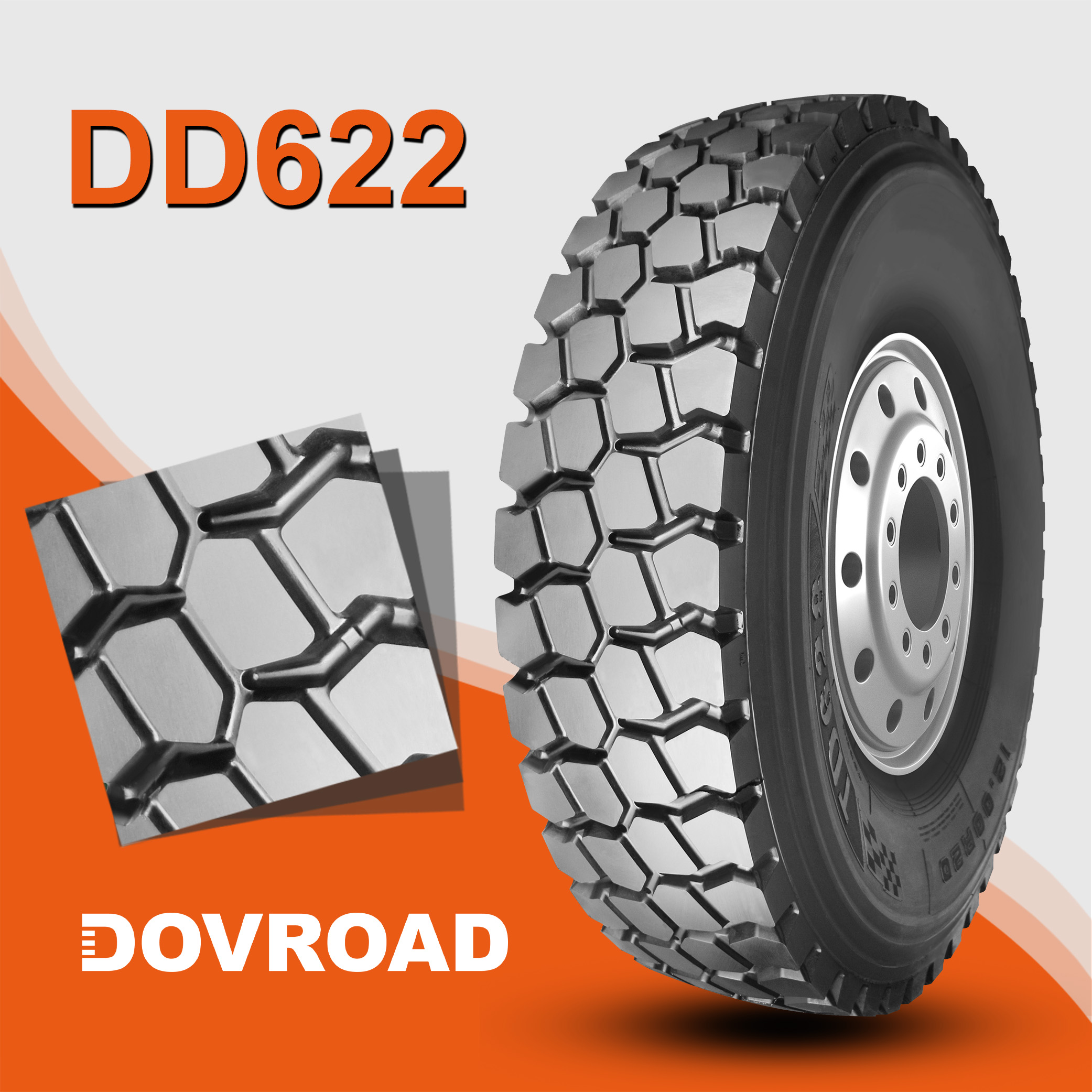 1100R20 DD622 耐磨四季通用型 强抓地力 汽车轮胎 价格面议