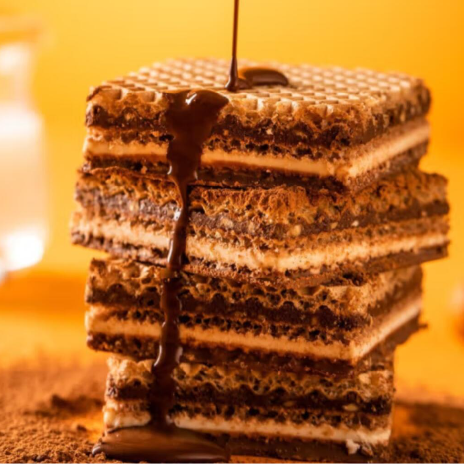Free shipping German Knoppers cocoa hazelnut wafer cookies 600g, rich in cocoa milk without greasiness, 5-layer crispy Specification image