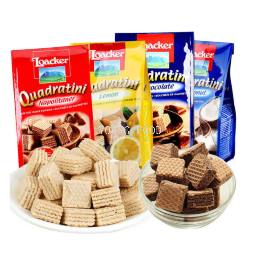 Free shipping: 110g Italian Laijia Wafers with espresso, crispy filling, individual small package