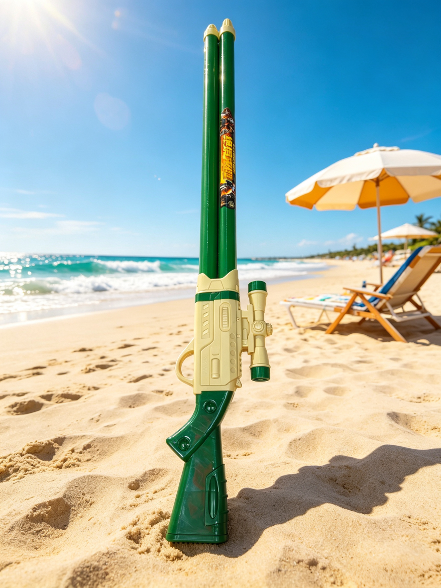 Summer outdoor beach swimming pool battle water gun boys and girls large-capacity pull-out water toy guns detail image 3