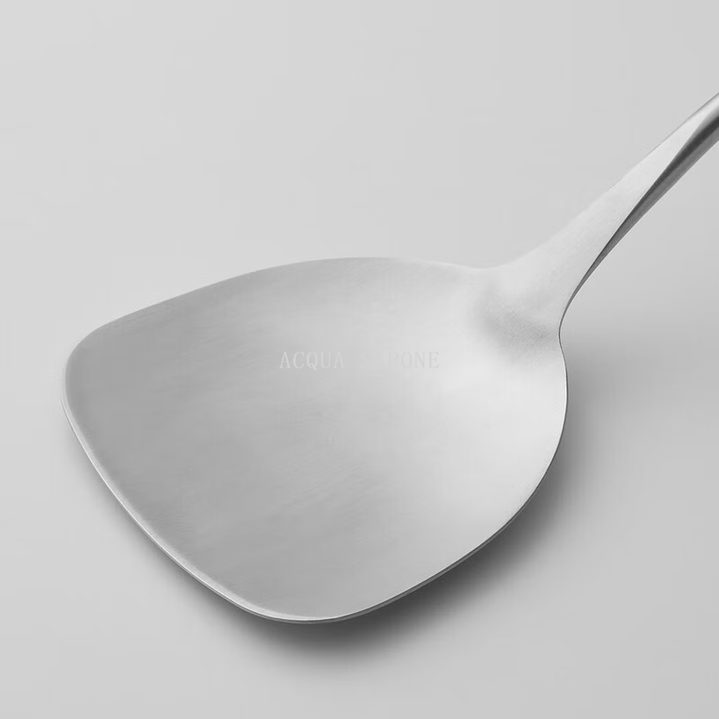 Free shipping! Sanhe stainless steel thickened cooking spatula, household rosewood handle kitchenware, iron spatula for kitchen Specification image