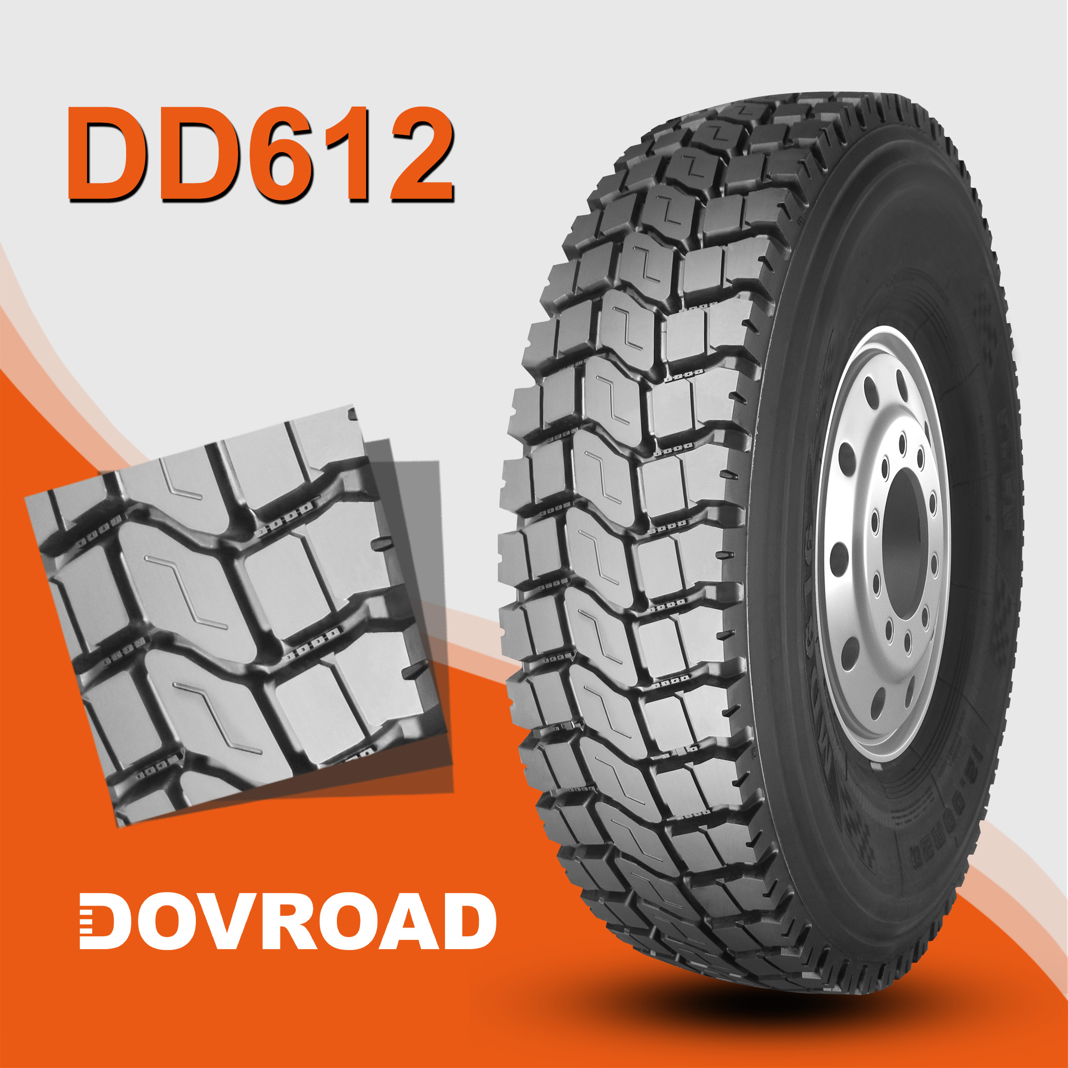 1100R20 DD612 耐磨四季通用型 强抓地力 汽车轮胎 价格面议