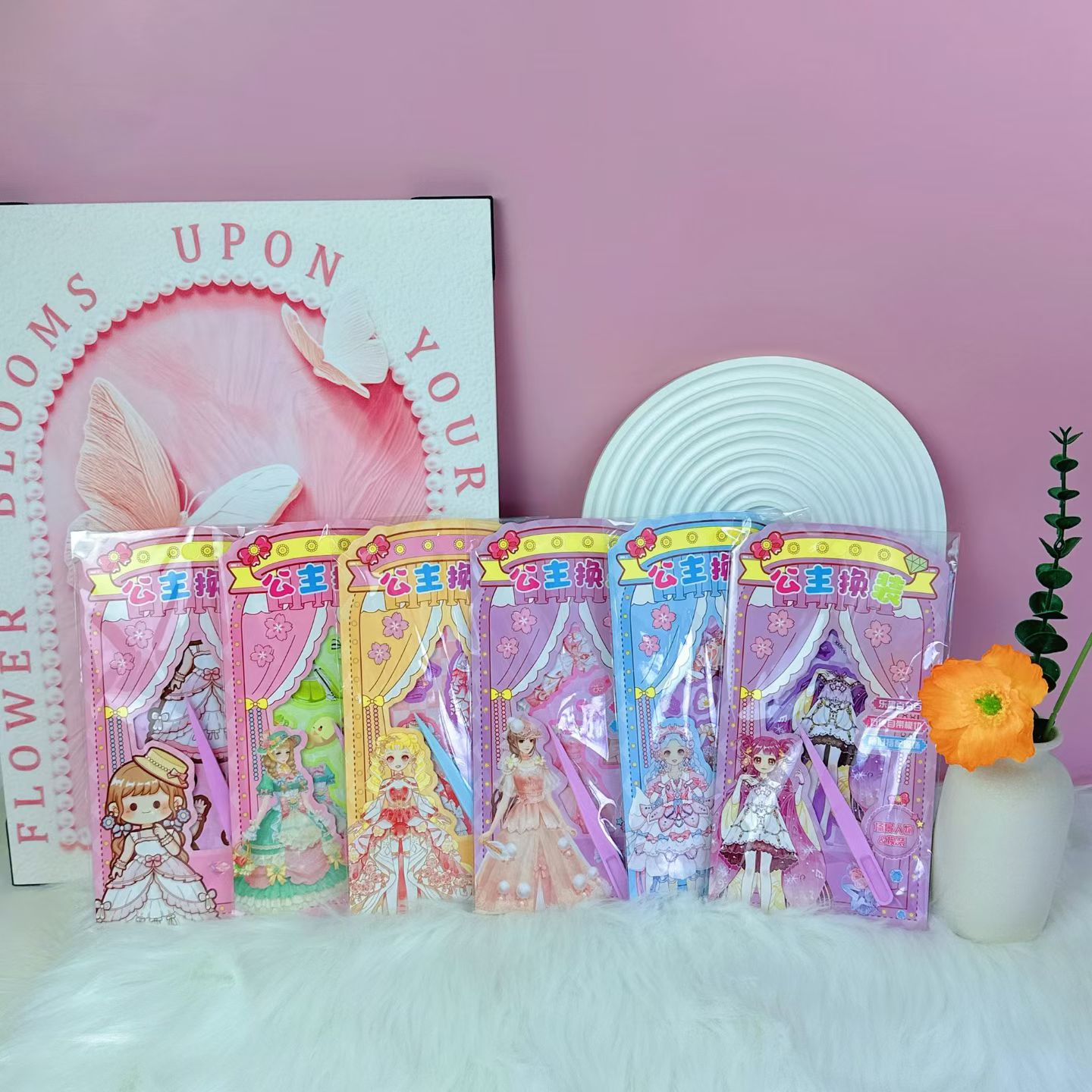 Princess dress-up beauty stickers DIY character dress-up beauty stickers no need for cutting, freely mix and match, handcrafted material stickers Application Scenario