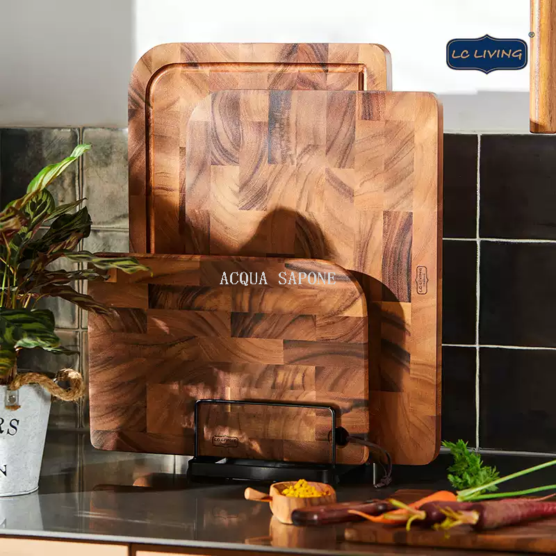 Free shipping! Thai lcliving imported acignon wood anti-mold cutting board, household paint-free and wax-free solid wood cutting board adhesive board