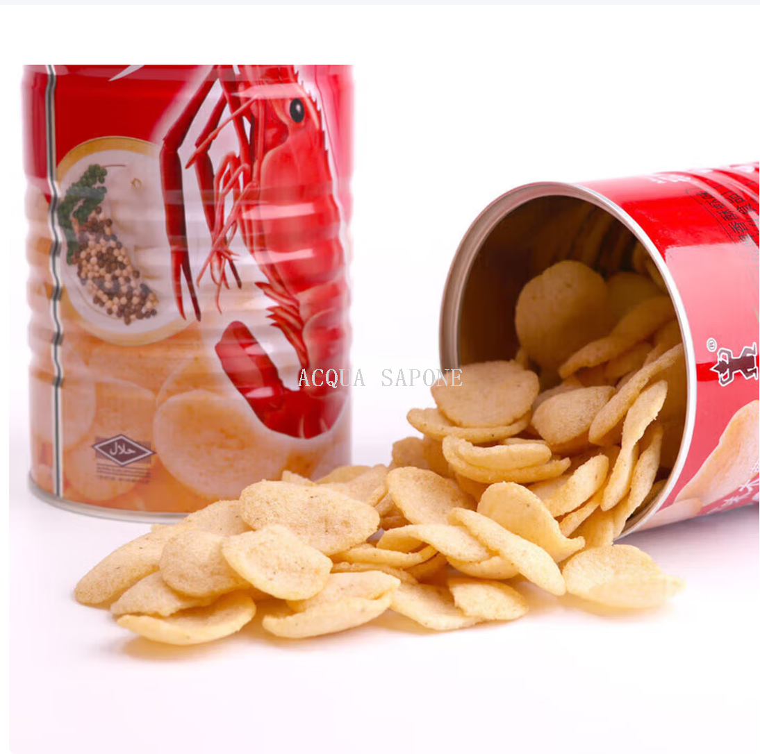 Free shipping! Thai Manula brand crispy shrimp-flavored tapioca chip puffed food, 90g fresh shrimps cut in their original pieces, thin, crispy and not greasy Specification image