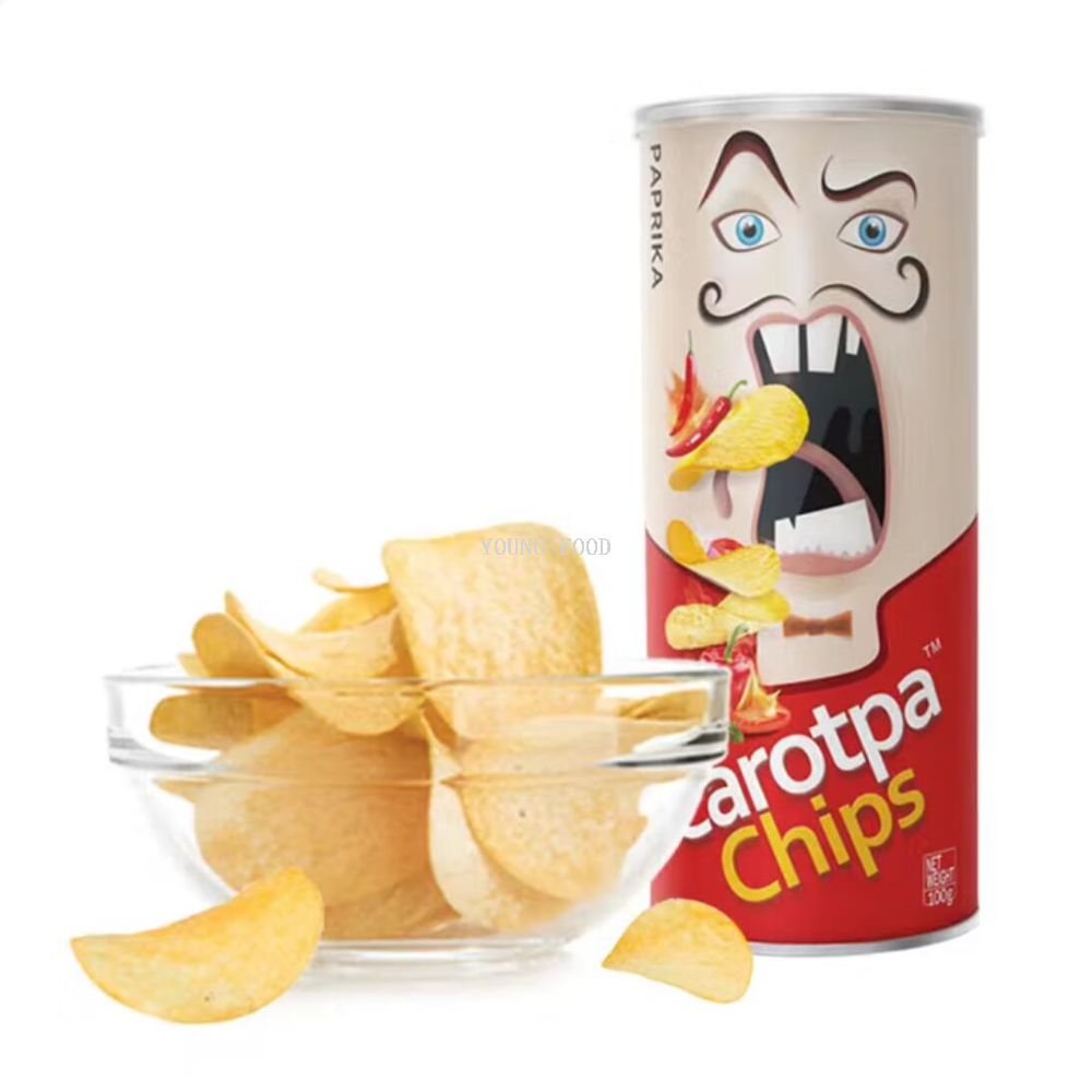 Free shipping! Malaysian imported Carotpa poker card potato chips 100g Spicy, crispy and light puffed food * Item Picture