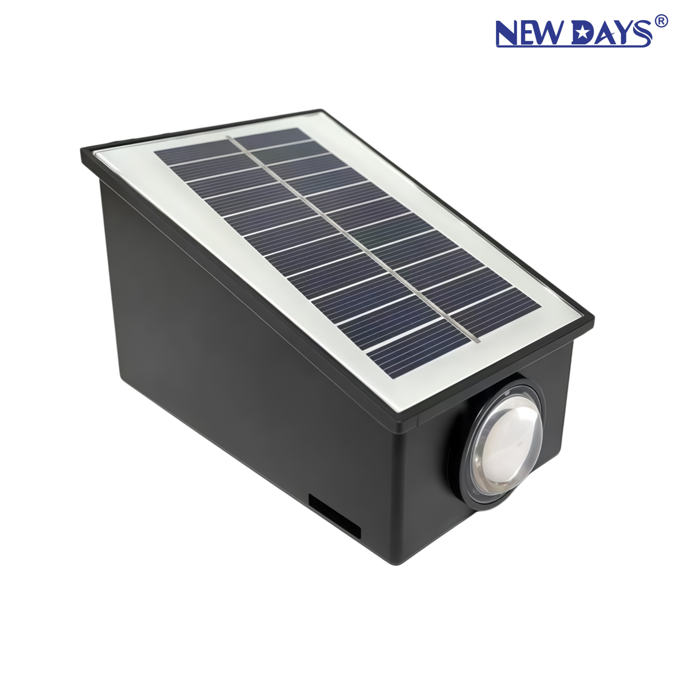 NEWDAYS brand cross-border new integrated led solar wall lamp RGB, outdoor waterproof energy-saving high-brightness lighting lamp, upper and lower 2-head atmosphere garden lamp solar panel solar lamp Application Scenario