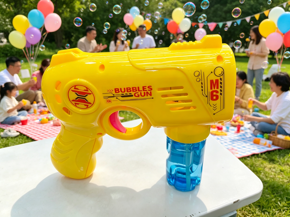 Children's fully automatic M6 bubble gun, a popular handheld electric bubble machine, an outdoor park parent-child toy detail image 2
